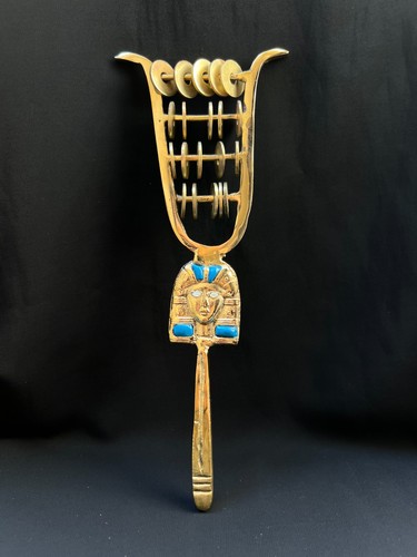 Brass hathor sistrum - brass, with