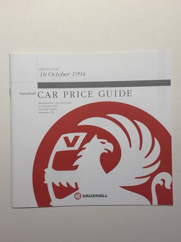 Vauxhall car price guide - vauxhall,