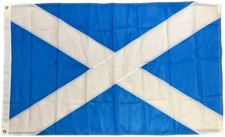 5ft x 3ft Scotland Saltire Flag 210D Nylon *SEWN PANELS* 2 Eyelets STRONG!