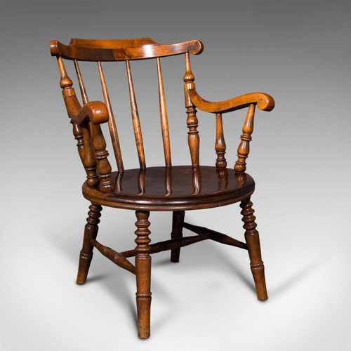 Antique fireside elbow chair - antique,