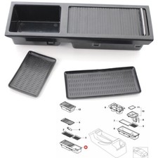 For BMW Centre Console Tray Storage Insert +Cover Black E46 3Series  51168217927