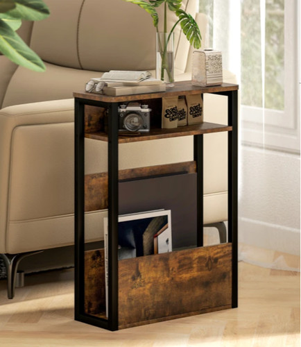 Industrial side table - side, rustic