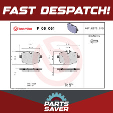 Brake Pads Set Rear P06061