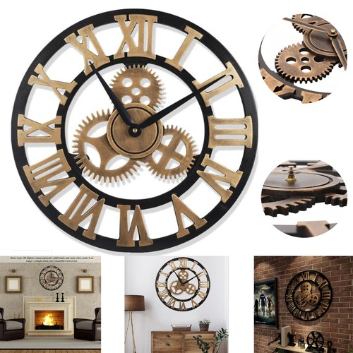 Large wall clock round - wall,