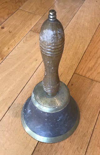 Vintage large brass school - brass,