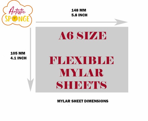 Clear blank mylar sheet - a6,