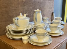 Art Deco Newhall Dinner Service And Tea  Set. 1930's 38Piece