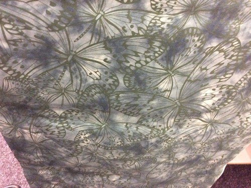 Fabric freedom green batik - fabric,