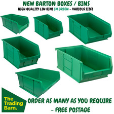 Green plastic parts lin - lin, bins