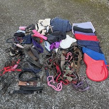 Equestrian Job Lot Horse Tack Clearance Bundle Girth Rug Leather Saddle Pads Etc