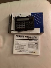 Berlitz Interpreter 1990 Travel Translator English French Italian German Spanish