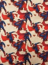 Superman fabric UK End of Roll