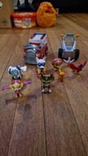 Paw patrol rare bundle tracker robo dog chickaletta jungle rescue parrot apollo