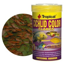 Tropical cichlid color flakes - color,