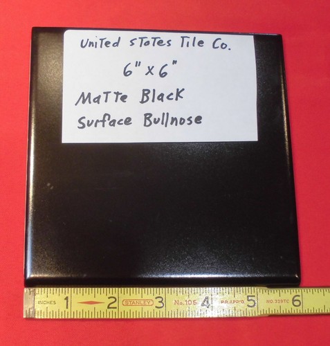 Matte black x 6 - matte, 6"