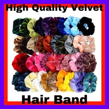 Multi Pack Hair Scrunchies Velvet Scrunchy Bobbles Elastic Hair Bands Holder UK