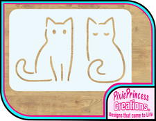 Cat Cats Animal Pet M Mylar Stencil Airbrush Spray Paint Wall Craft Pretty Art