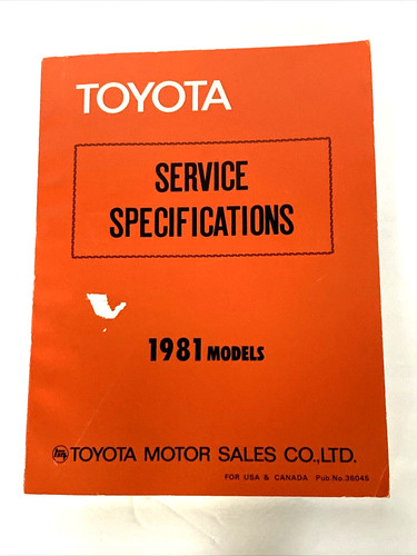 1981 toyota factory - toyota, service