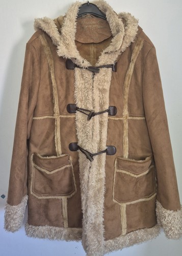 Ladies denim duffle coat - &,