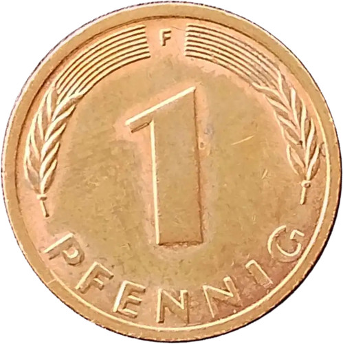 Germany pfennig coin - germany, f