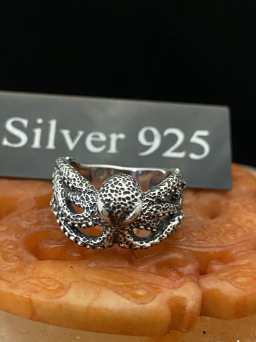 Silver octopus ring - silver,