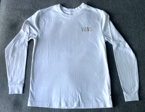 Vans shirt white long sleeve - vans,