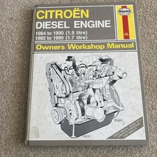 Citroen Diesel Engine 1984 1994 1.9 & 1.7 Litre - Haynes Manual Owners Workshop