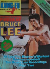KUNG-FU MONTHLY No. 39 Vintage 1970's UK Poster-Mag Featuring BRUCE LEE (VGC)