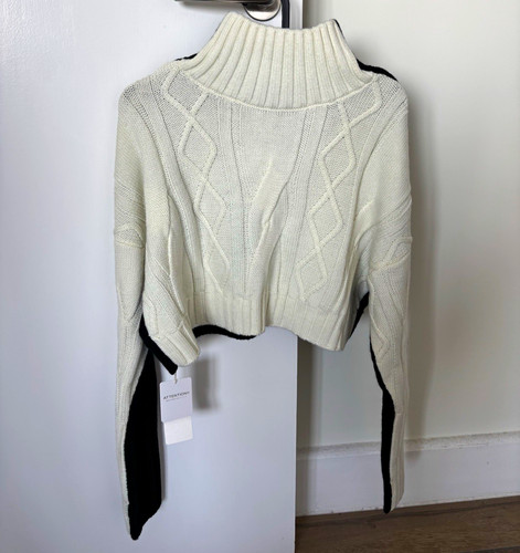 Hare colourblock cable knit - hare,