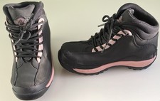 Northwest Territory Women’s Steel Toe Cap Safety Boots Size 5 UK Black & Pink