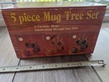 5 Pc Coffee Mug Tree Set