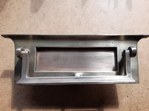 Vintage brass postal plate - vintage,