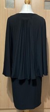 QVC Antthony Designs Pleat Cape Sheath Dress Size XS Black BNWT