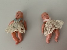 Vintage Miniature Twin Dolls