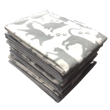 ✅ 2pack Grey Cats Soft Baby FLANNEL Cloths Muslin 70x80cm blanket burb bib mat