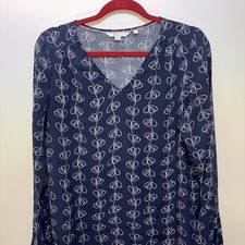 Boden Victoria Blouse/top W0201 Ivory Climbing Vine 