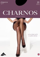 Charnos Elegance Subtle Shine Ultra Sheer Tights 10 Denier -  7 colour choices