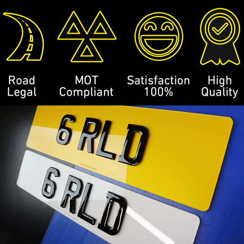 Road legal number plates - legal,