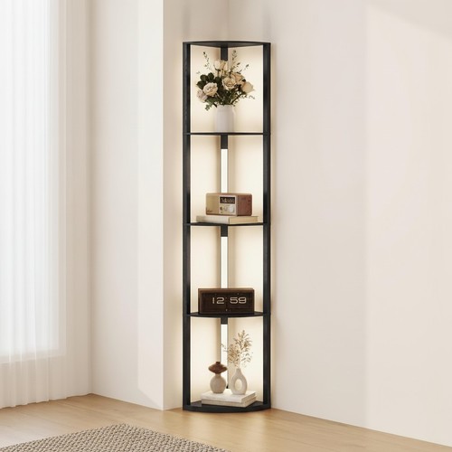 Led floor lamp with shelves - floor,