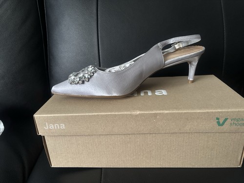Silver satin insolia sling - m&s,