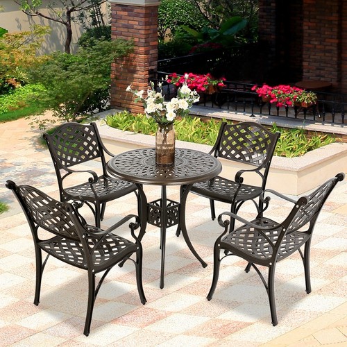 Outdoor cast aluminum dining - outdoor,