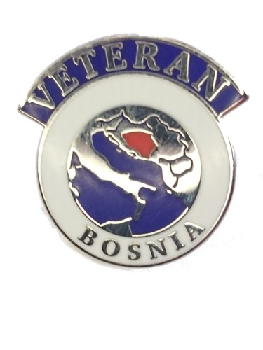 Bosnia veteran lapel pin - bosnia,