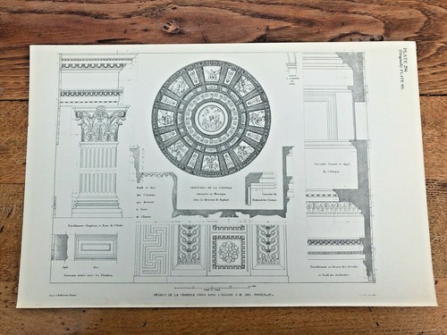 1928 print edifices de rome - edifices,