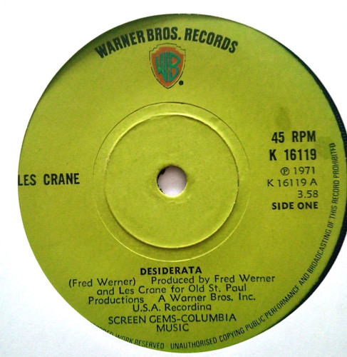 Les crane desiderata - crane,