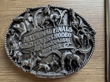 Vintage 1988 National Finals Old Timers Rodeo 10th Anniversary Belt Buckle
