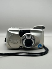 Olympus Mju II Zoom 170 35mm Film Camera Silver TESTED - 38-170mm Zoom