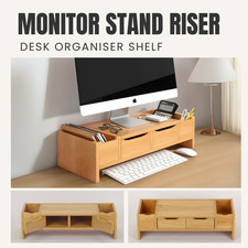 Monitor Stand Riser Desk Organiser Shelf PC Laptop Monitor Raiser with Storage