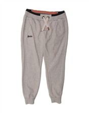 SUPERDRY Womens Slim Fit Tracksuit Trousers Joggers UK 18 XL  Grey Cotton CJ04