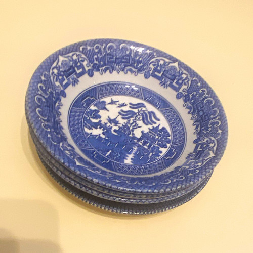 Churchill blue white willow - &,