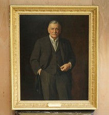 JOHN COLLIER 1850-1934 EXTRA LARGE OIL PAINTING OF WILLIAM REGESTER ESQ CHAIRMAN